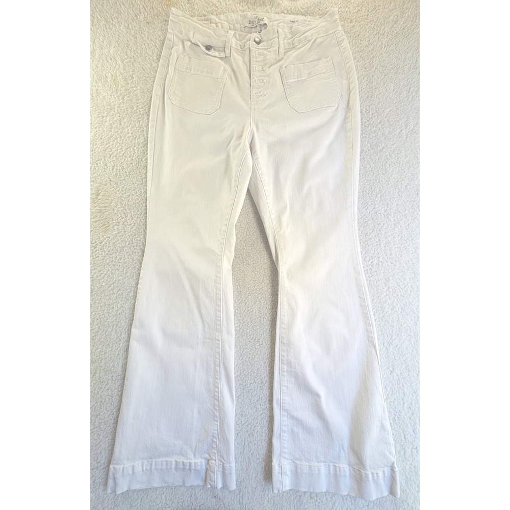 Judy Blue Los Angels White Stretch Flare Fit‎ Pants size 16W Style: JB88215